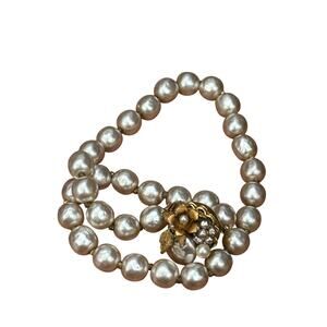 Miriam Haskell Women's Baroque Niki Pearls Ornate Clasp Necklace